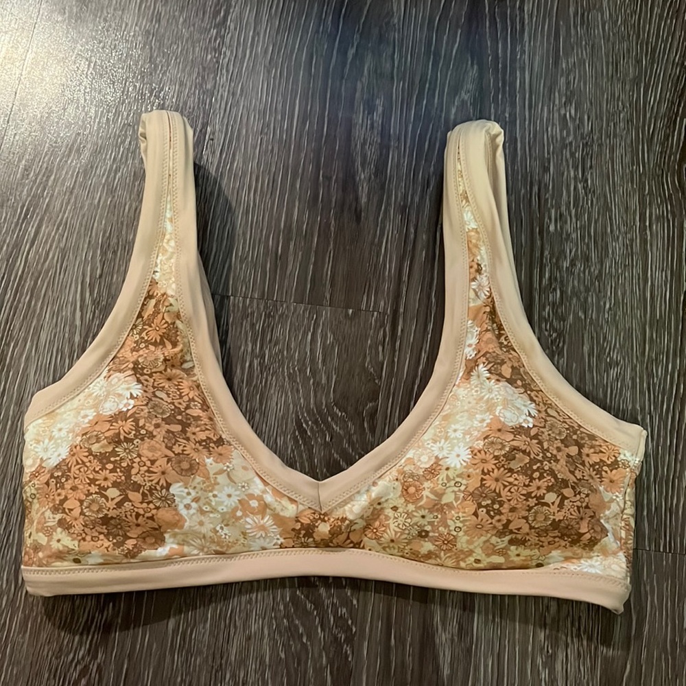 Aerie Floral Bikini Top - Picture 1 of 7